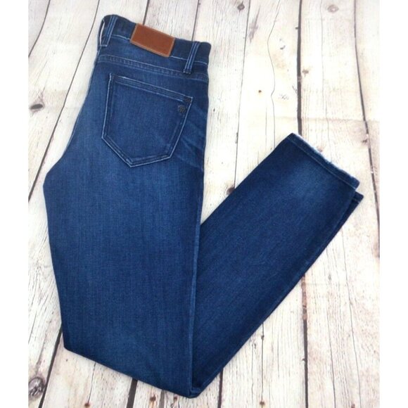 MADEWELL‎ Women's Straight Leg Skinny Jeans SIZE 26 Dark Wash - Picture 1 of 8